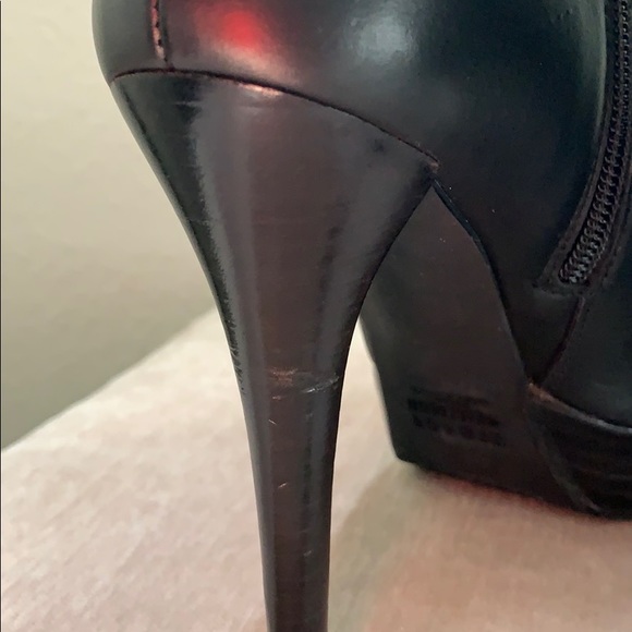 Stuart Weitzman Napa Leather Black Platform Gran Booties - Picture 8 of 12